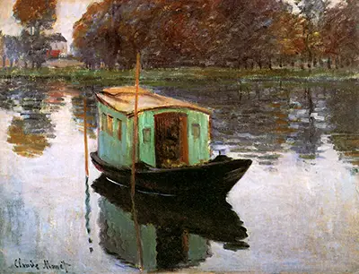 The Studio Boat Claude Monet